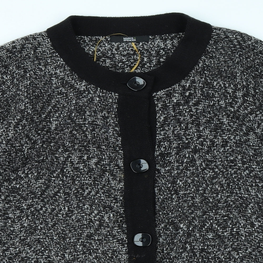 Marks & Spencer Womens Grey   Cardigan Jumper Size 22