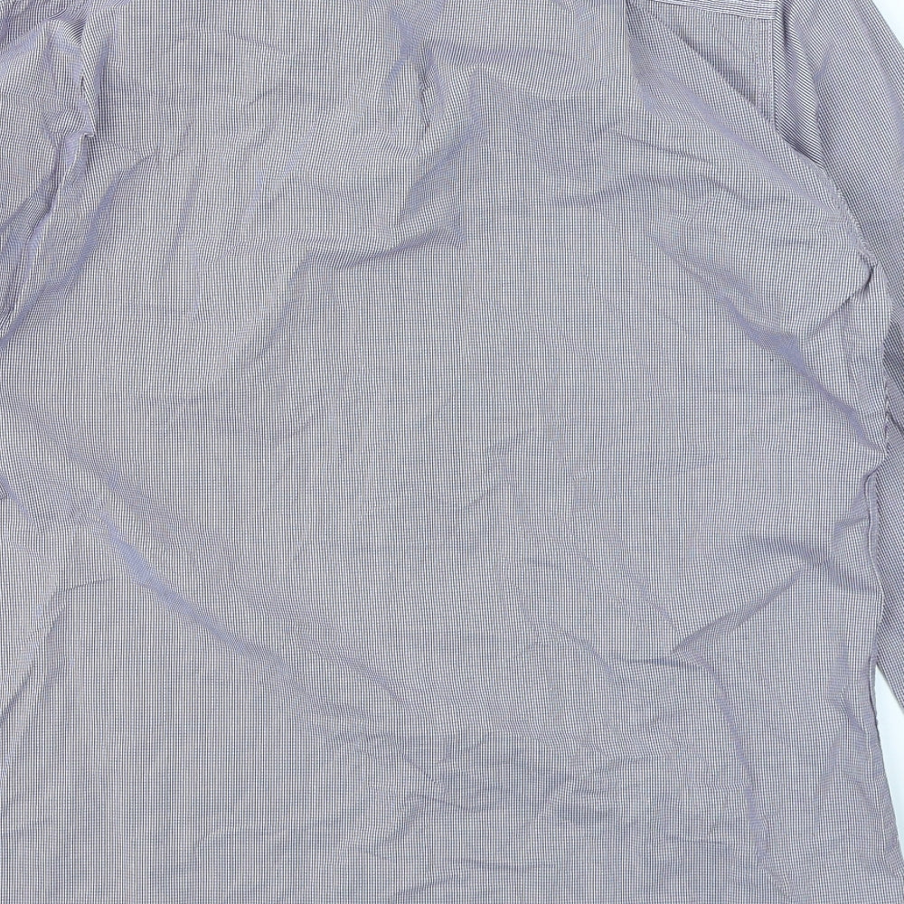 Superdry Mens Purple Check   Button-Up Size L