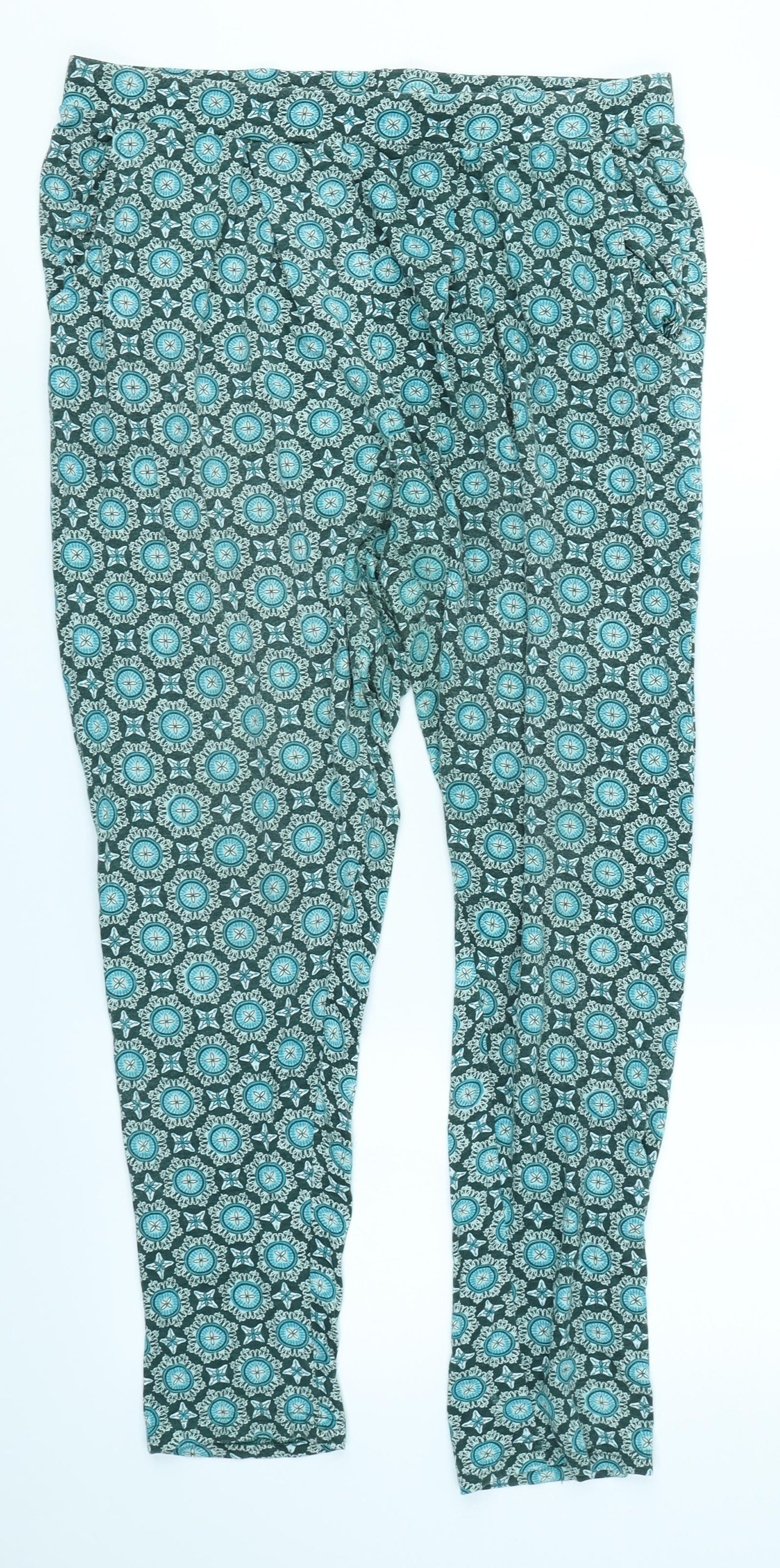 Avenue Womens Blue   Harem Trousers Size 18 L26 in