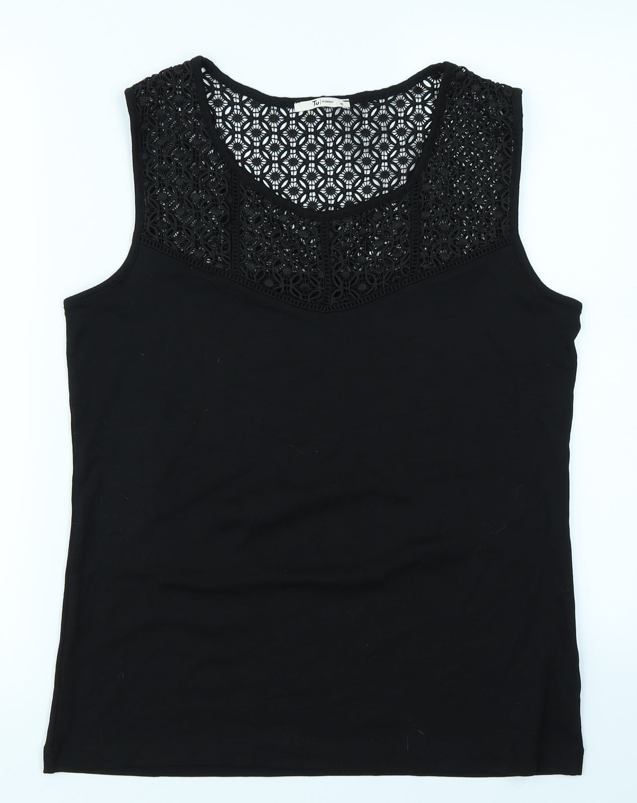 TU Womens Black   Basic Tank Size 16