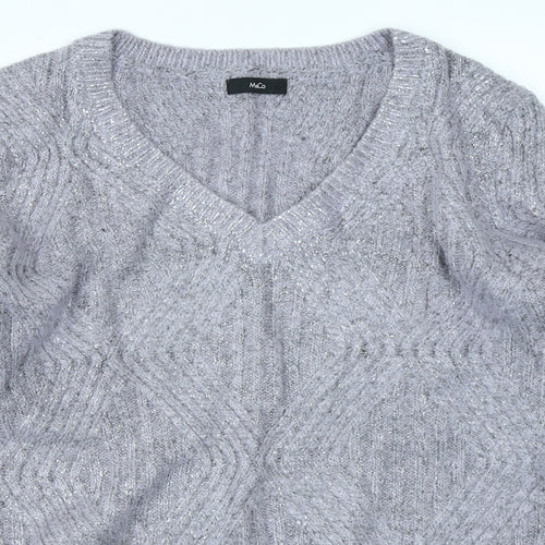 M&Co Womens Purple   Pullover Jumper Size 12