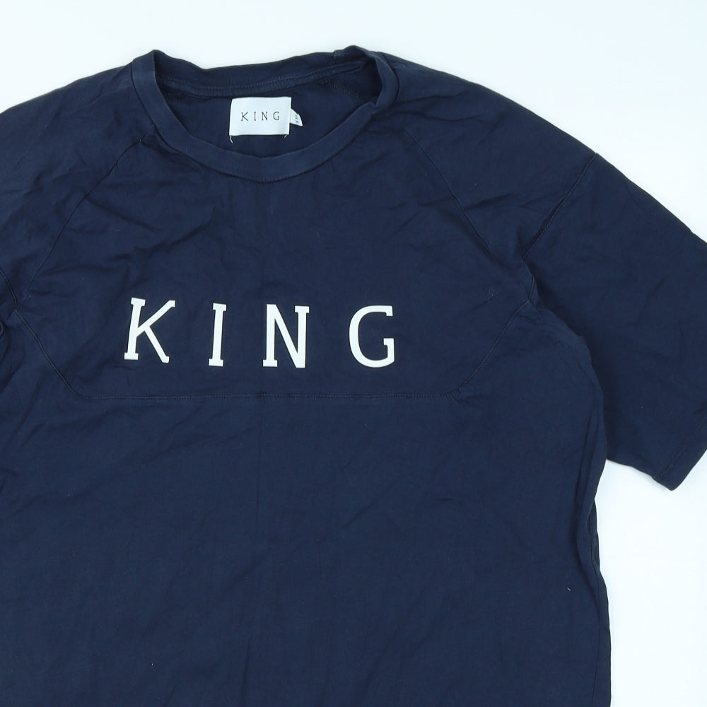 King Mens Blue    T-Shirt Size 2XL