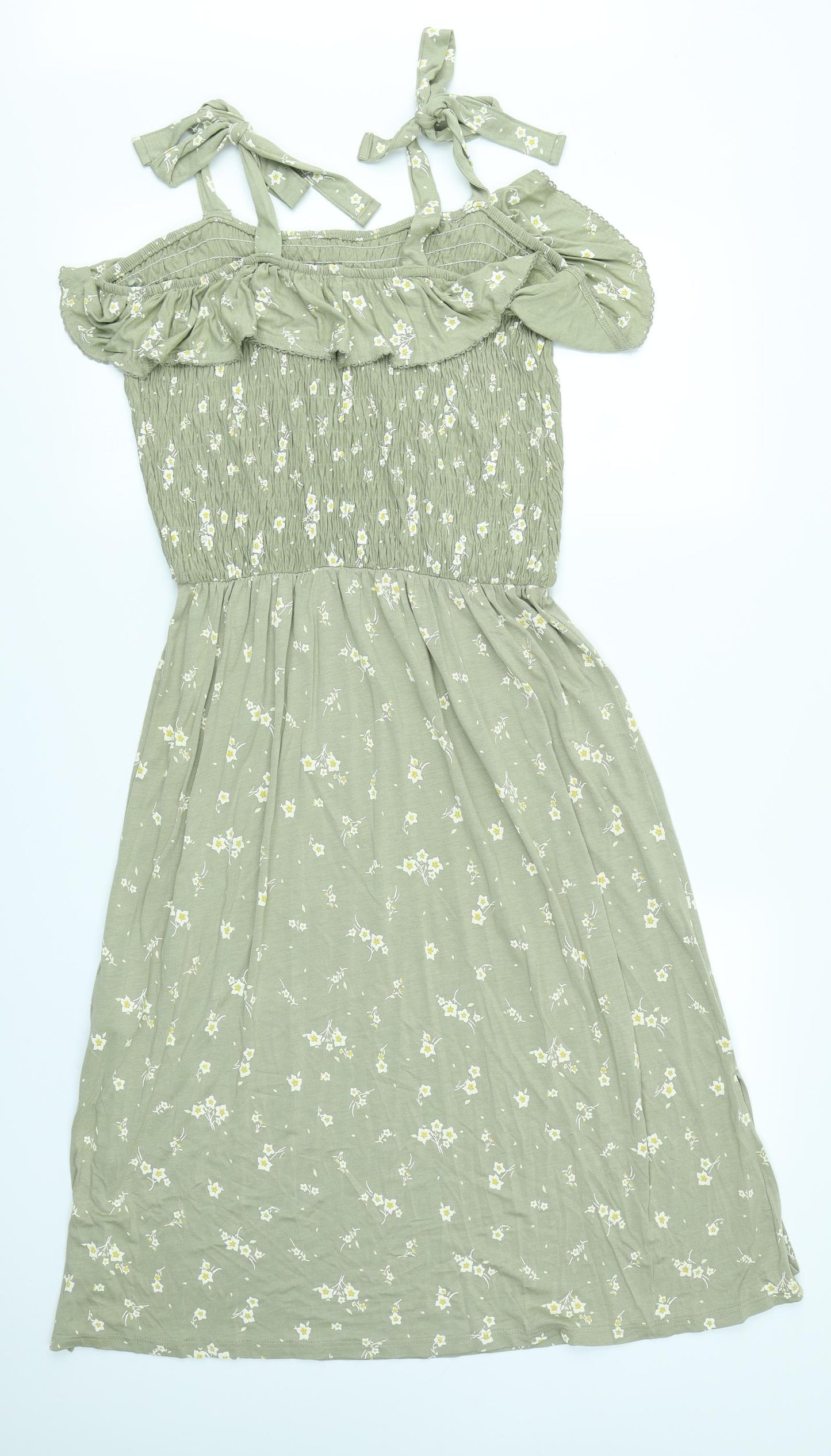 NEXT Womens Green Floral  Fit & Flare  Size 14