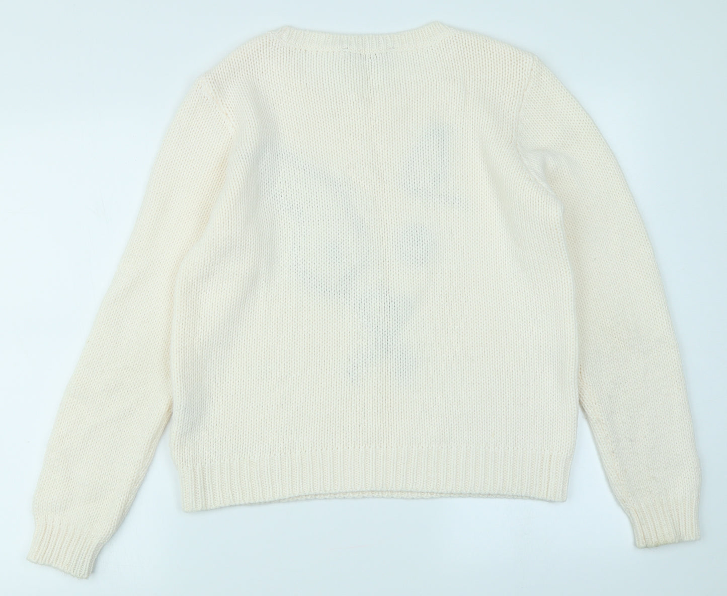 Dorothy Perkins Womens White   Pullover Jumper Size 14