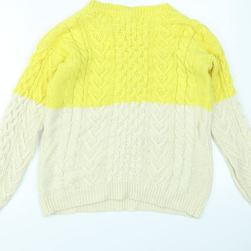 FOREVER 21 Womens Yellow   Pullover Jumper Size M