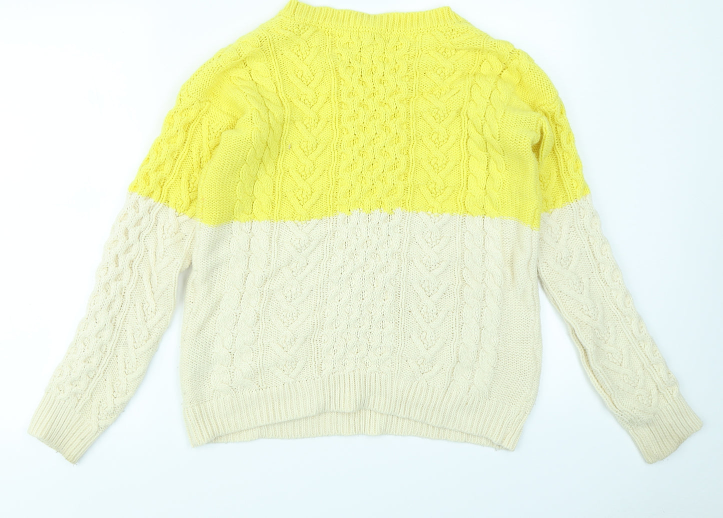 FOREVER 21 Womens Yellow   Pullover Jumper Size M