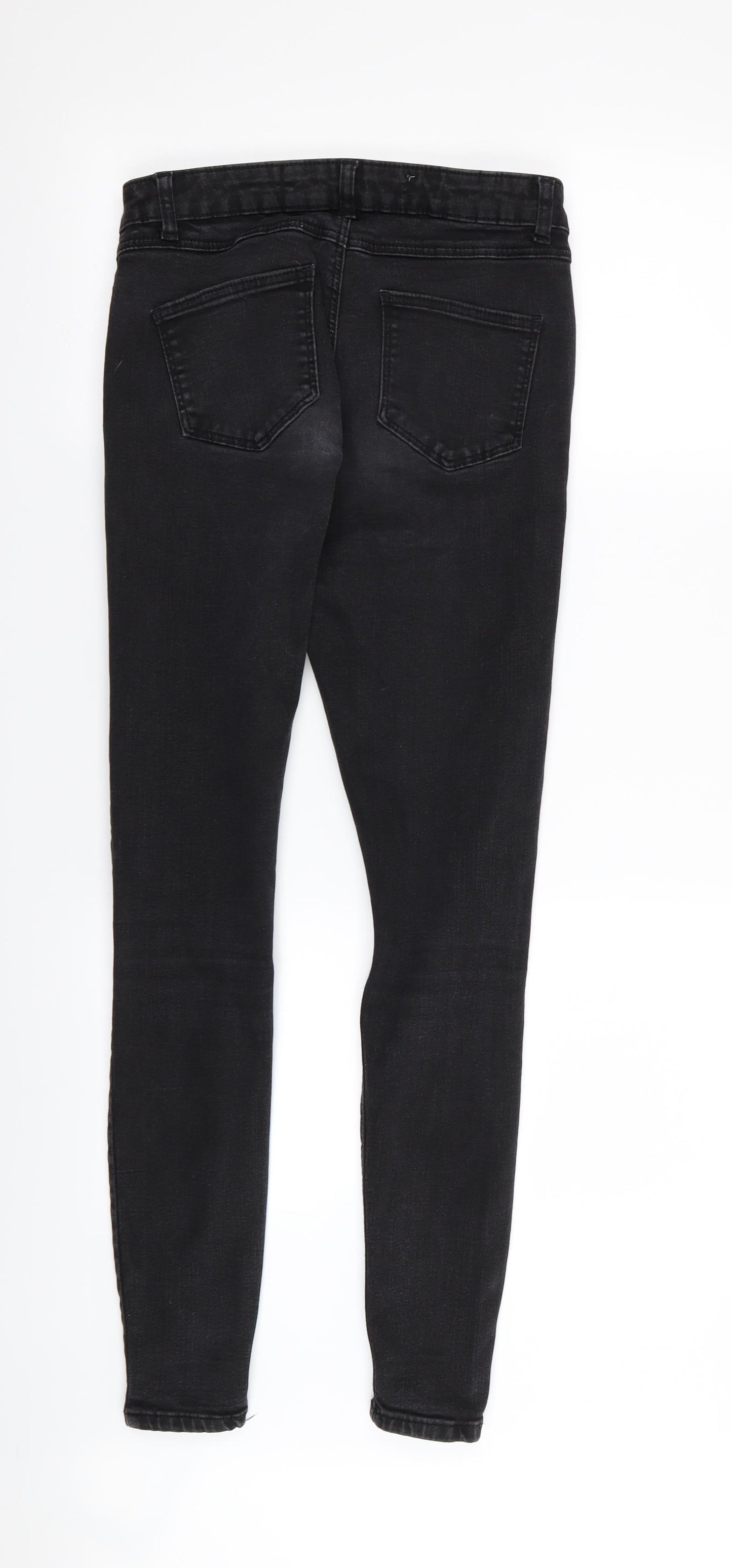 denim and co Womens Black   Skinny Jeans Size 8 L30 in - RIPPED JEANS