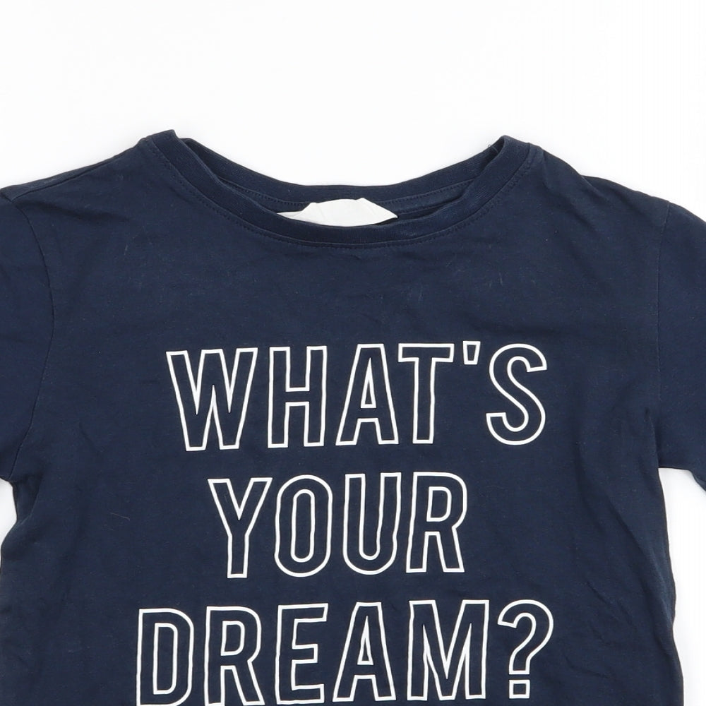 H&M Boys Blue   Basic T-Shirt Size 9-10 Years