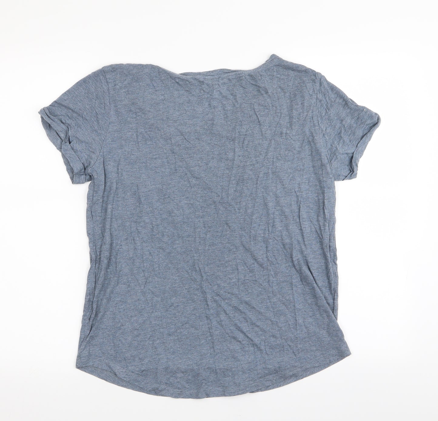 H&M Womens Blue   Basic T-Shirt Size 6