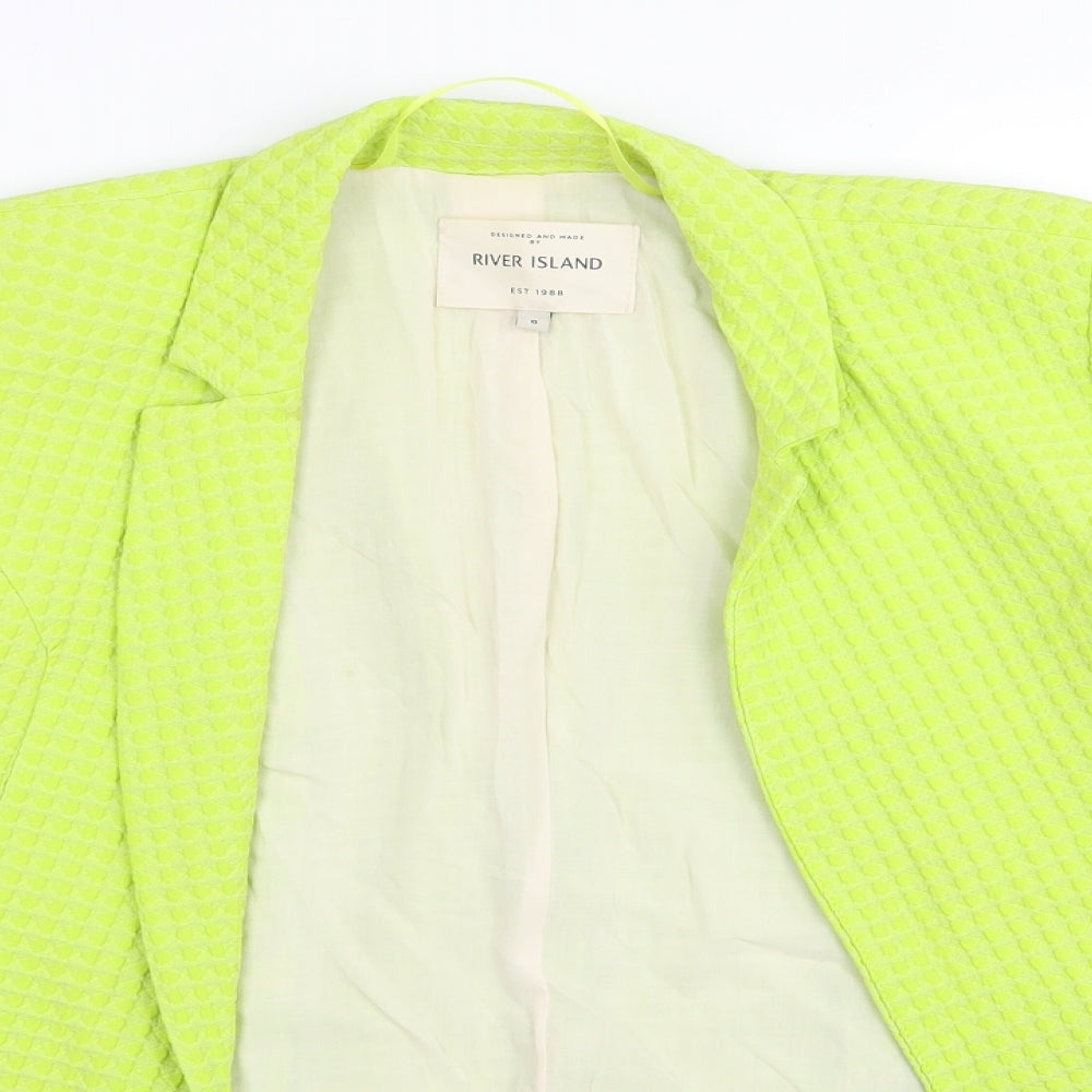 River Island Womens Green   Jacket Blazer Size 8