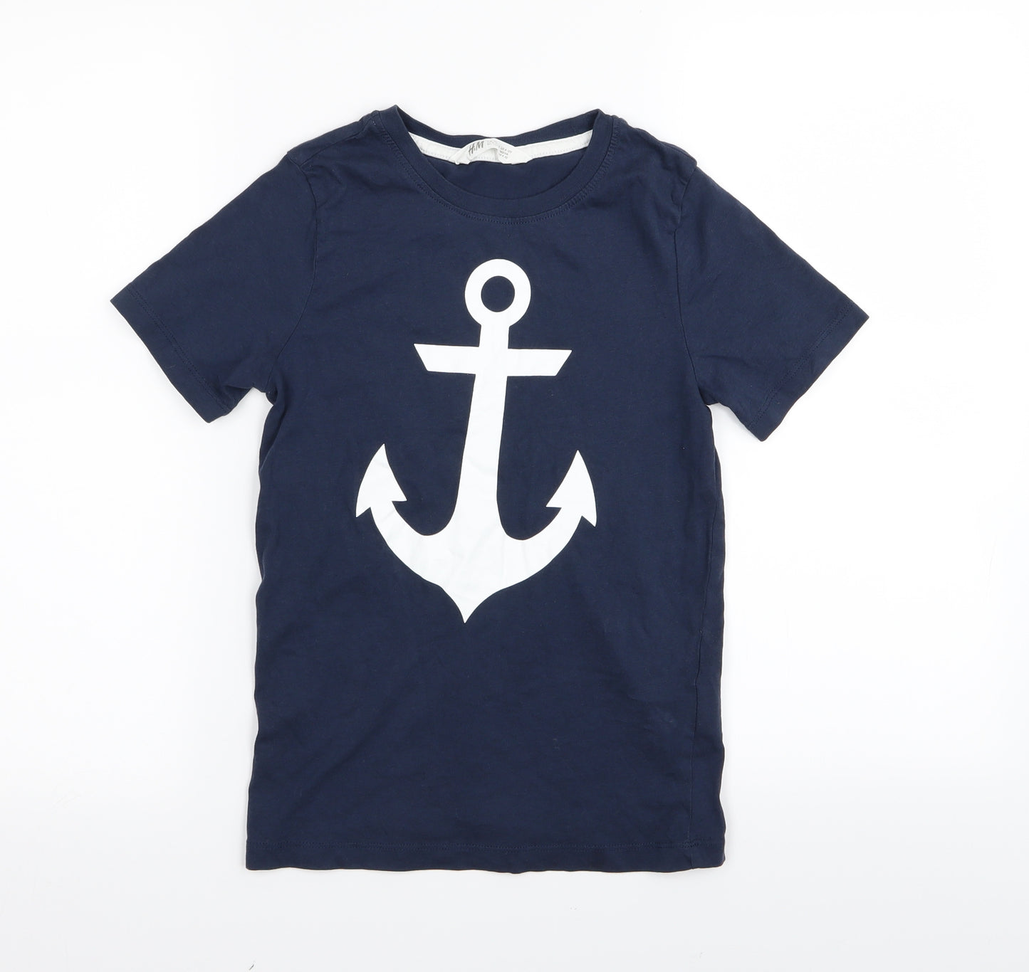 H&M Boys Blue   Basic T-Shirt Size 9-10 Years