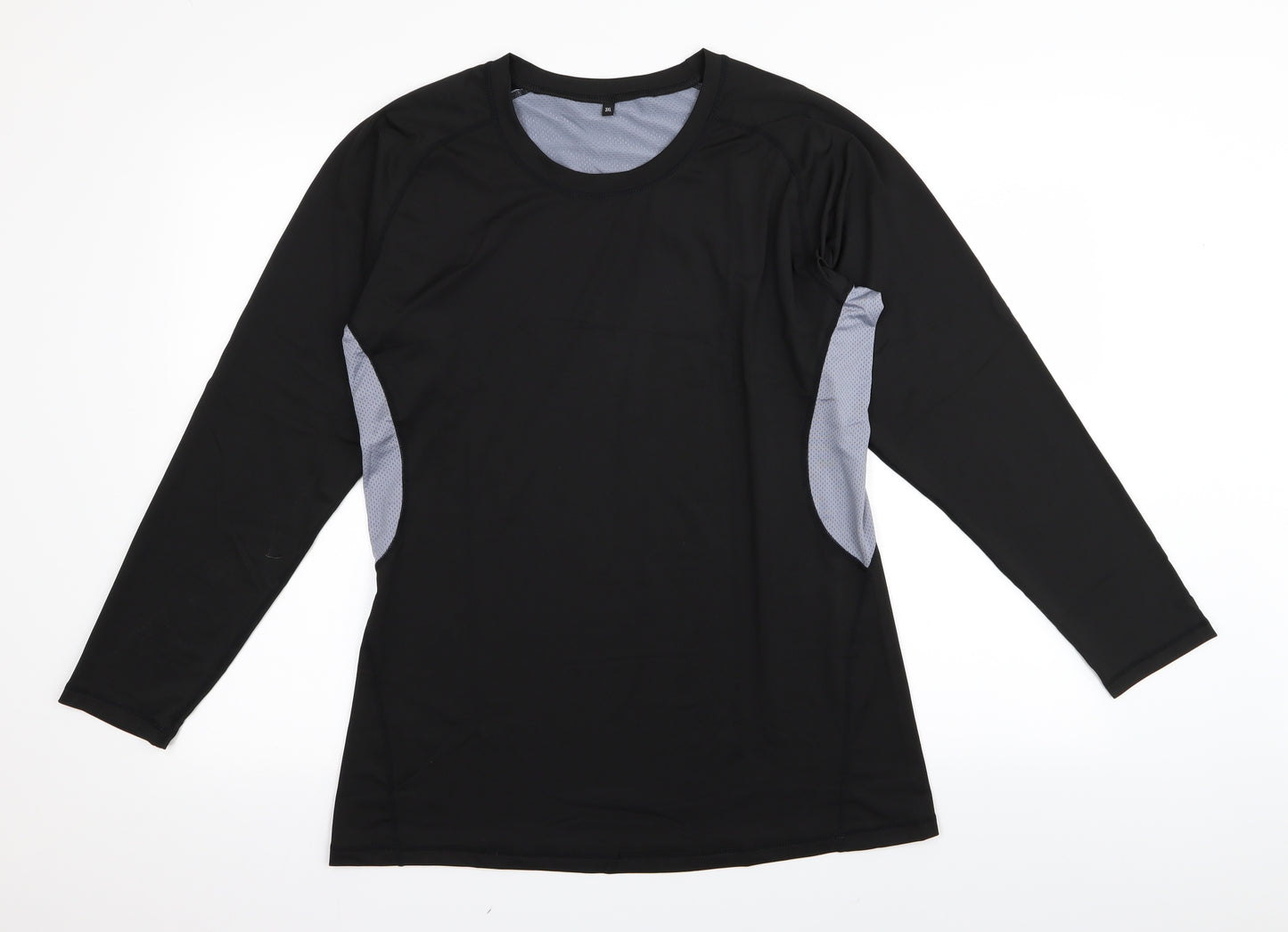 Preworn Mens Black   Basic T-Shirt Size 3XL