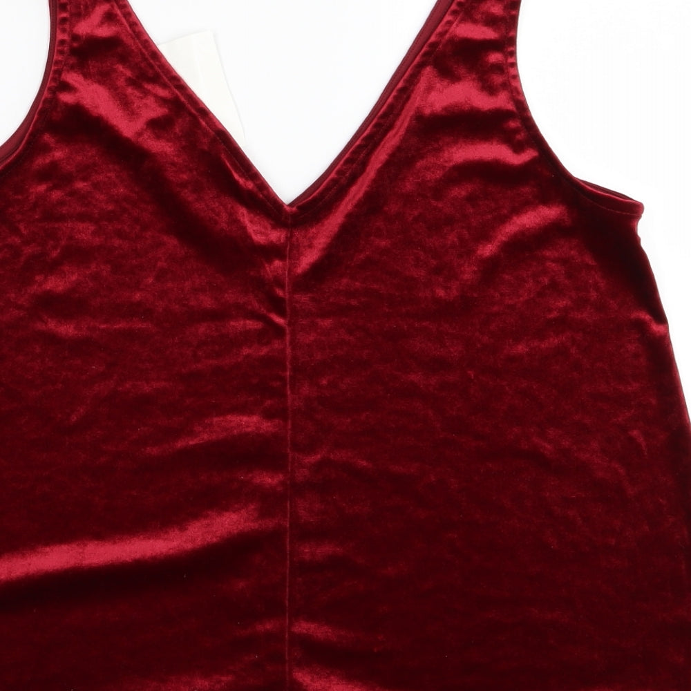 H&M Womens Red   Camisole Tank Size 6