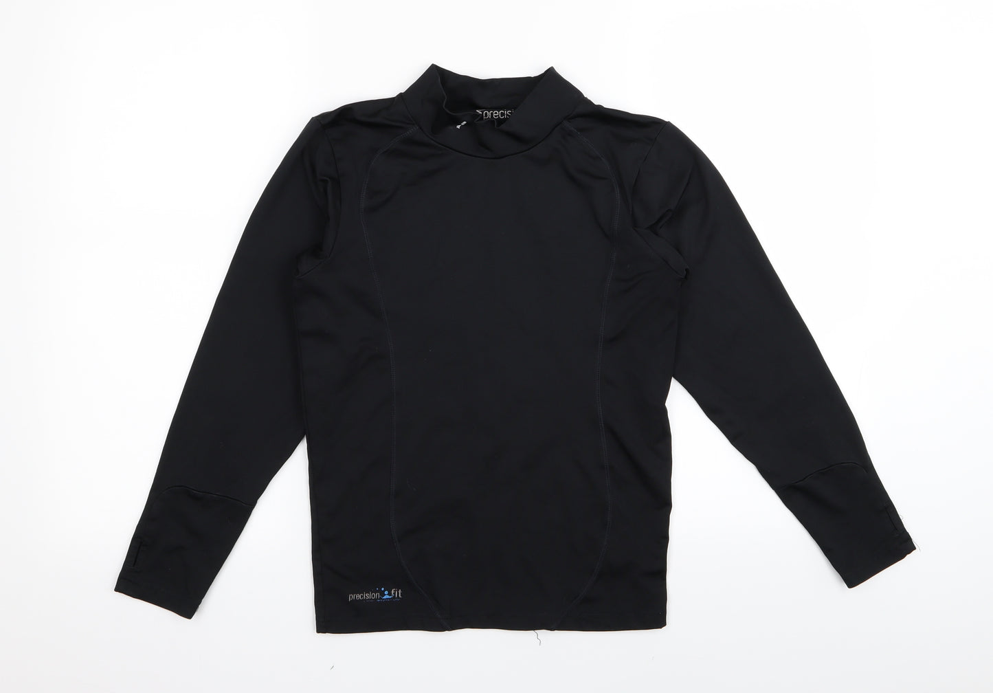 Precision Mens Black   Basic T-Shirt Size S