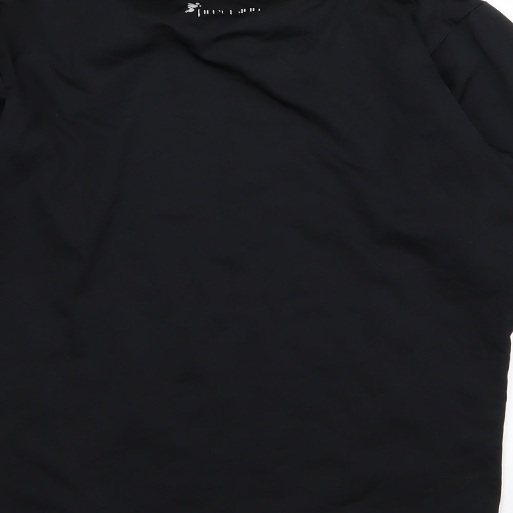 Precision Mens Black   Basic T-Shirt Size S