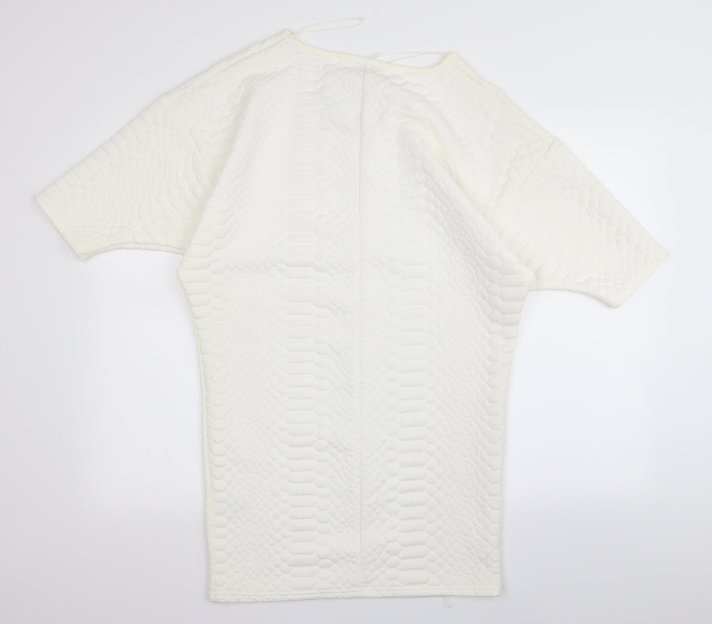 Papaya Womens White   T-Shirt Dress  Size 10