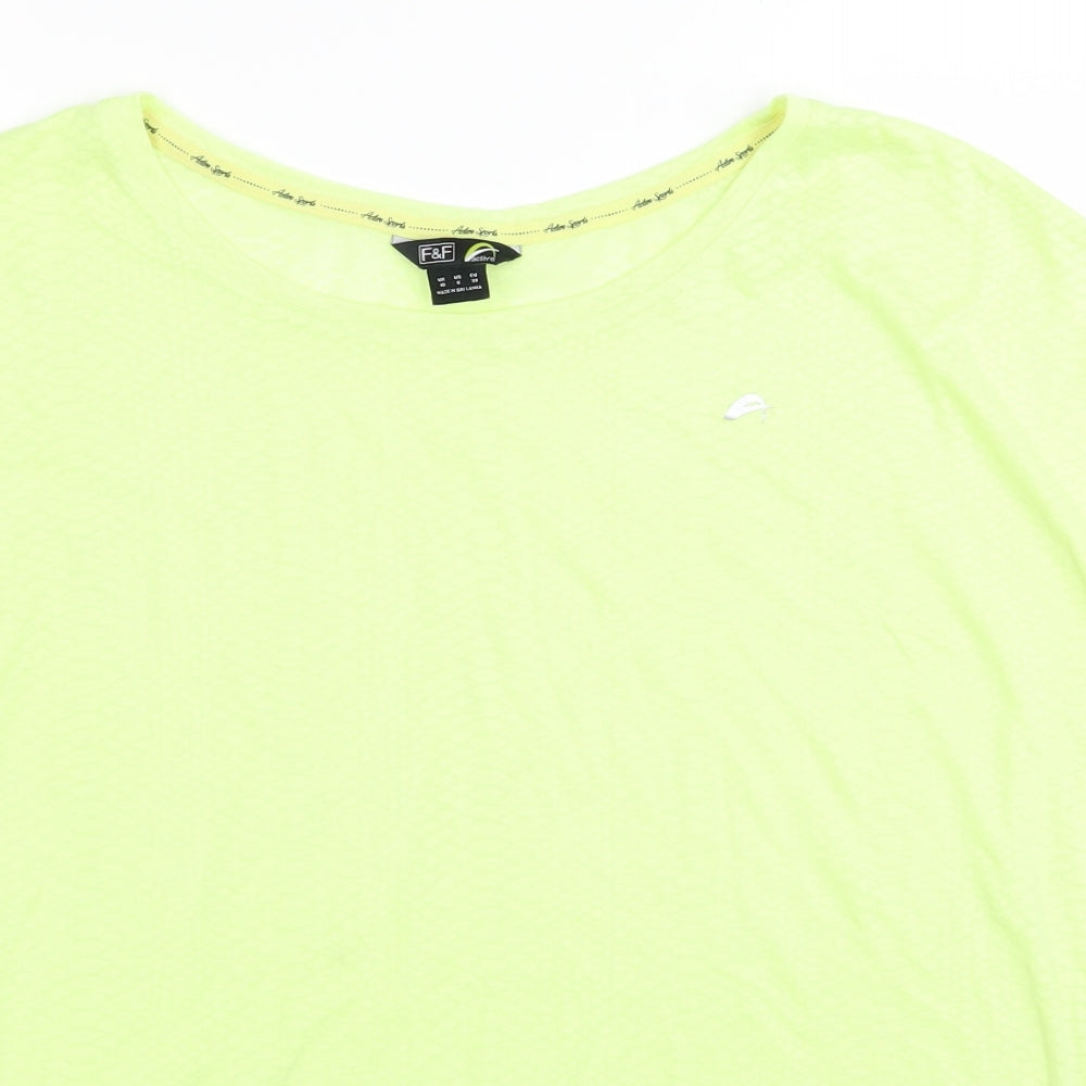 F&F Womens Green   Basic T-Shirt Size 10