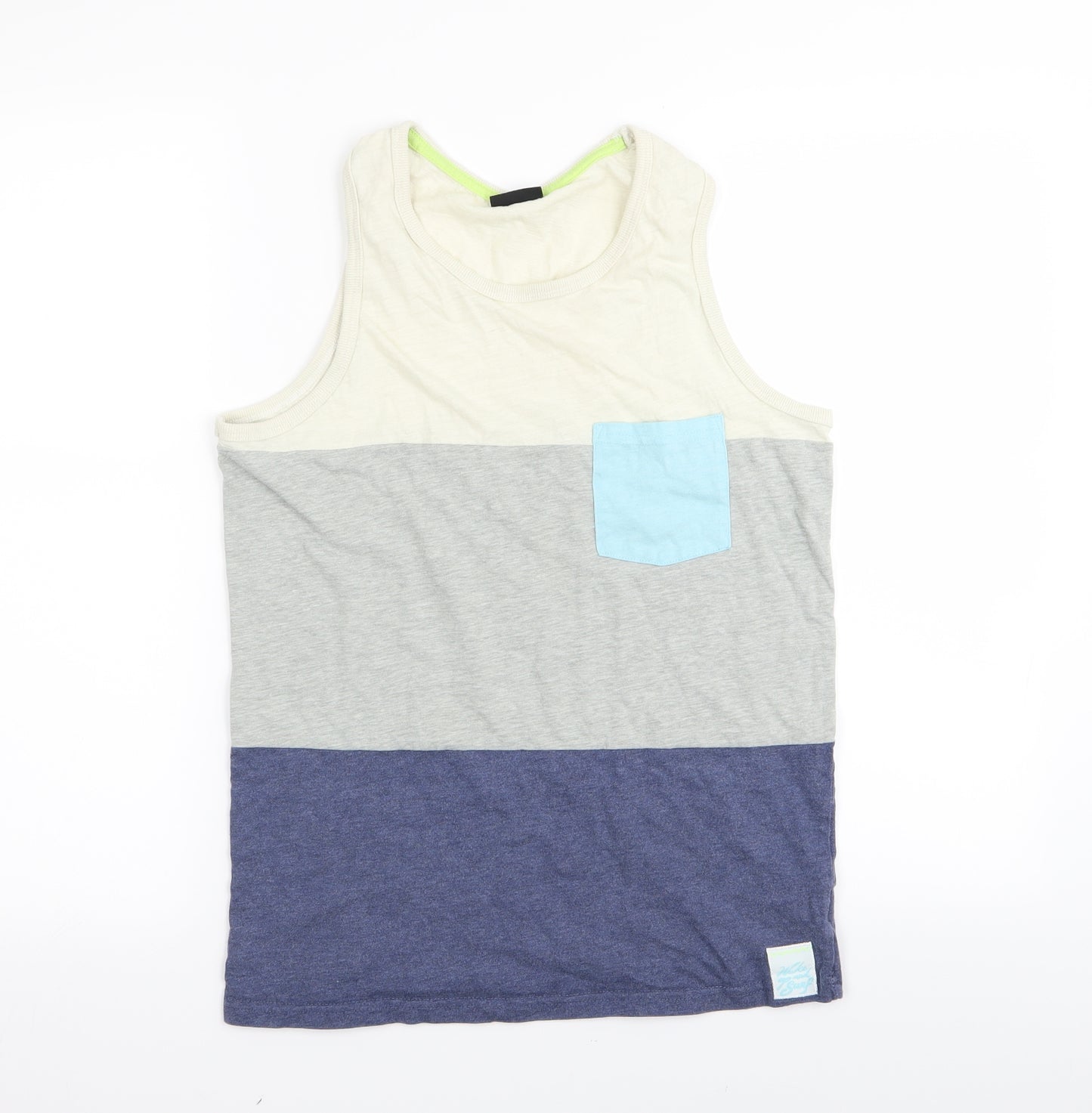 NEXT Boys Multicoloured Striped  Basic Tank Size 14 Years