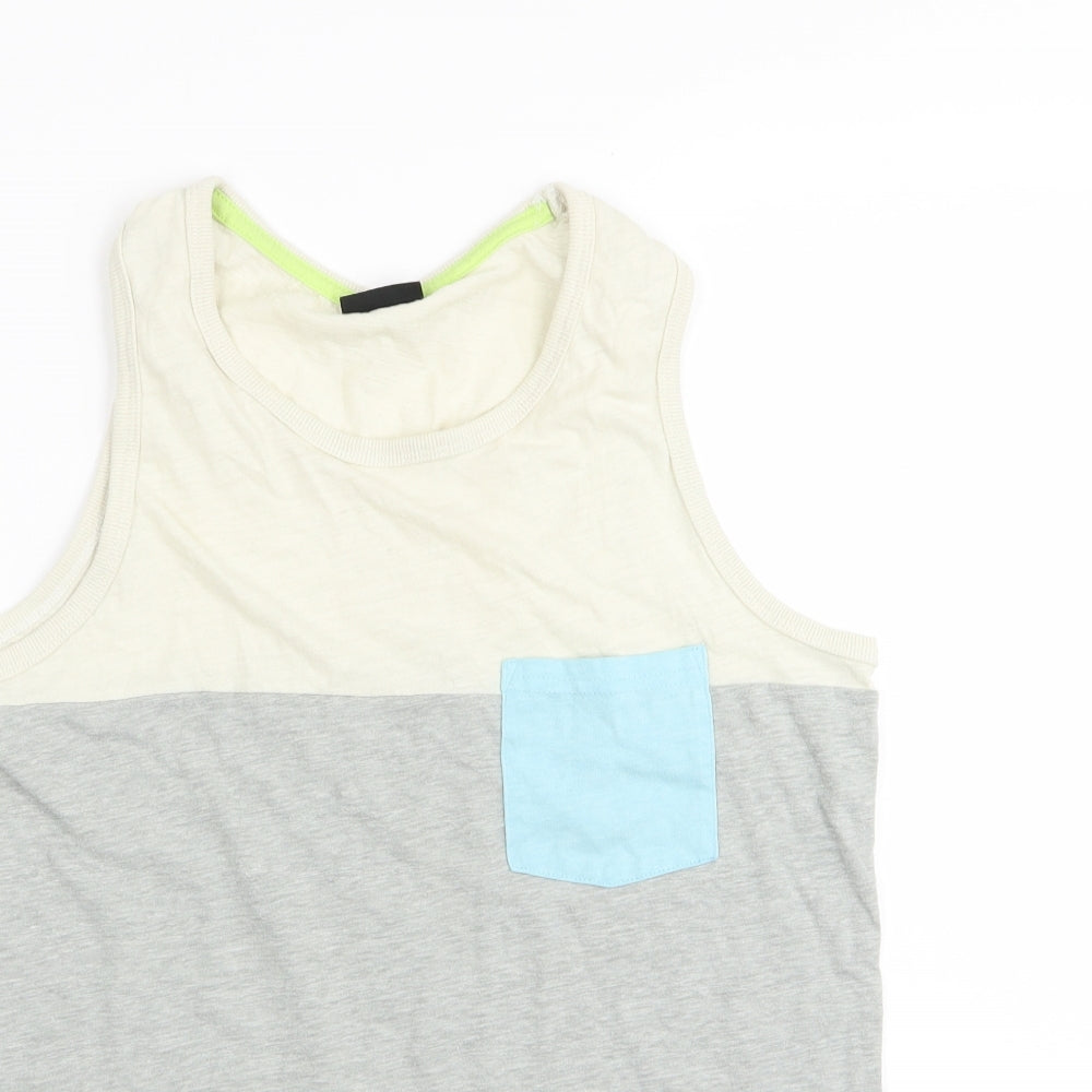NEXT Boys Multicoloured Striped  Basic Tank Size 14 Years