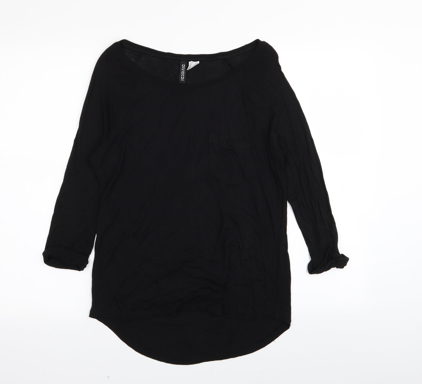 Divided by H&M Womens Black   Basic T-Shirt Size 8