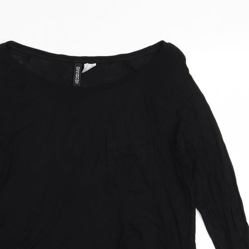 Divided by H&M Womens Black   Basic T-Shirt Size 8