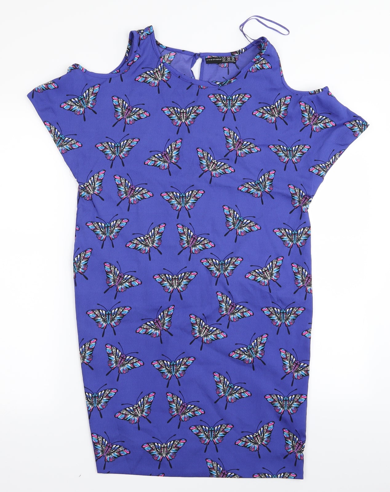 Primark Womens Purple   A-Line  Size 8  - BUTTERFLIES