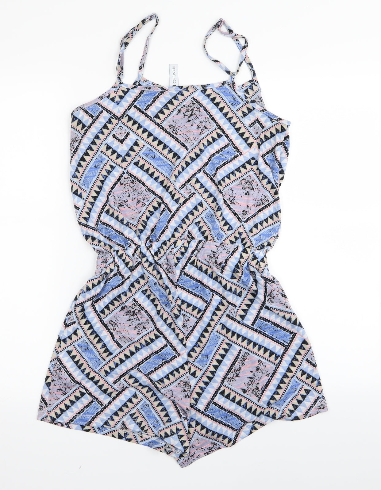 Cotton On Womens Multicoloured Geometric  Playsuit One-Piece Size XS