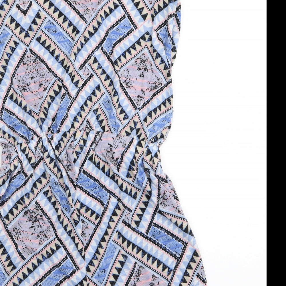 Cotton On Womens Multicoloured Geometric  Playsuit One-Piece Size XS