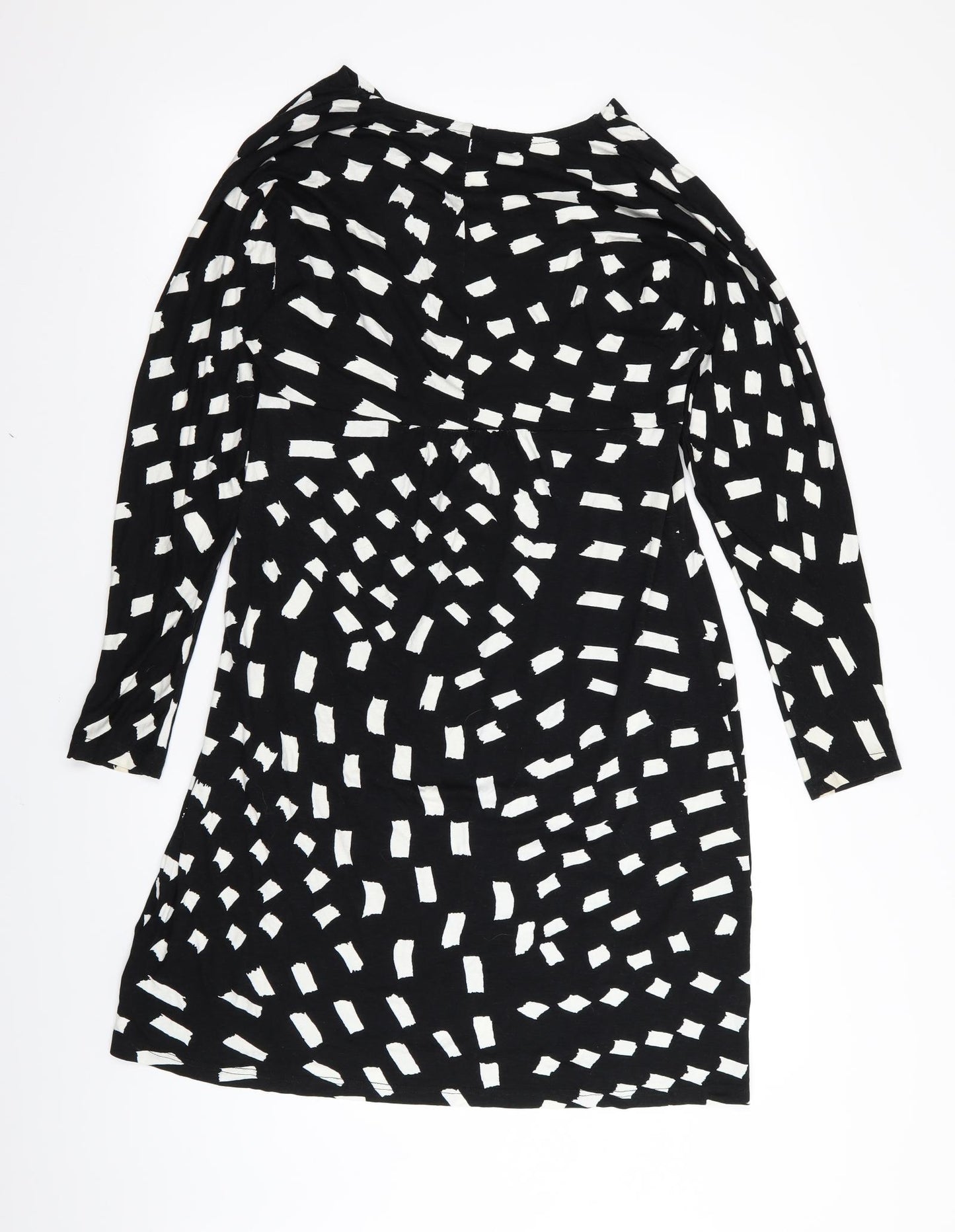 pomodoro Womens Black Geometric  Pencil Dress  Size 12