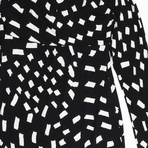 pomodoro Womens Black Geometric  Pencil Dress  Size 12