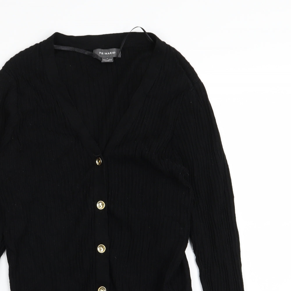 Primark Womens Black   Cardigan Jumper Size 10