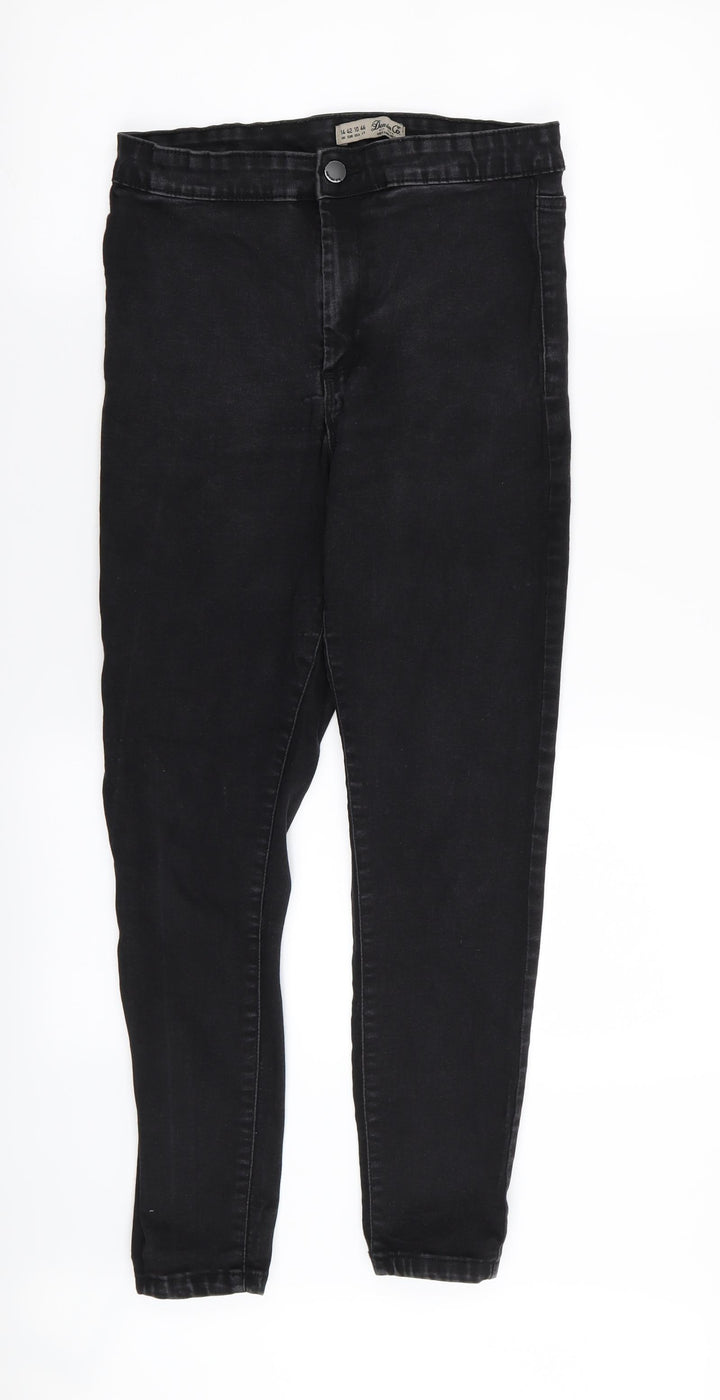 denim and co Womens Black   Skinny Jeans Size 14 L25 in