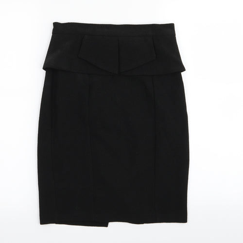 Miss Selfridge Womens Black   A-Line Skirt Size 10