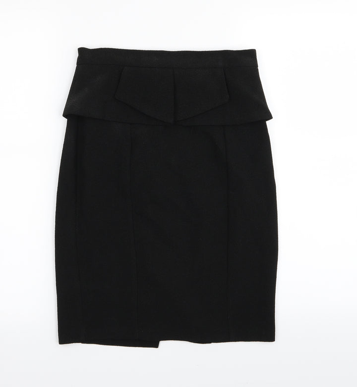 Miss Selfridge Womens Black A-Line Skirt Size 10