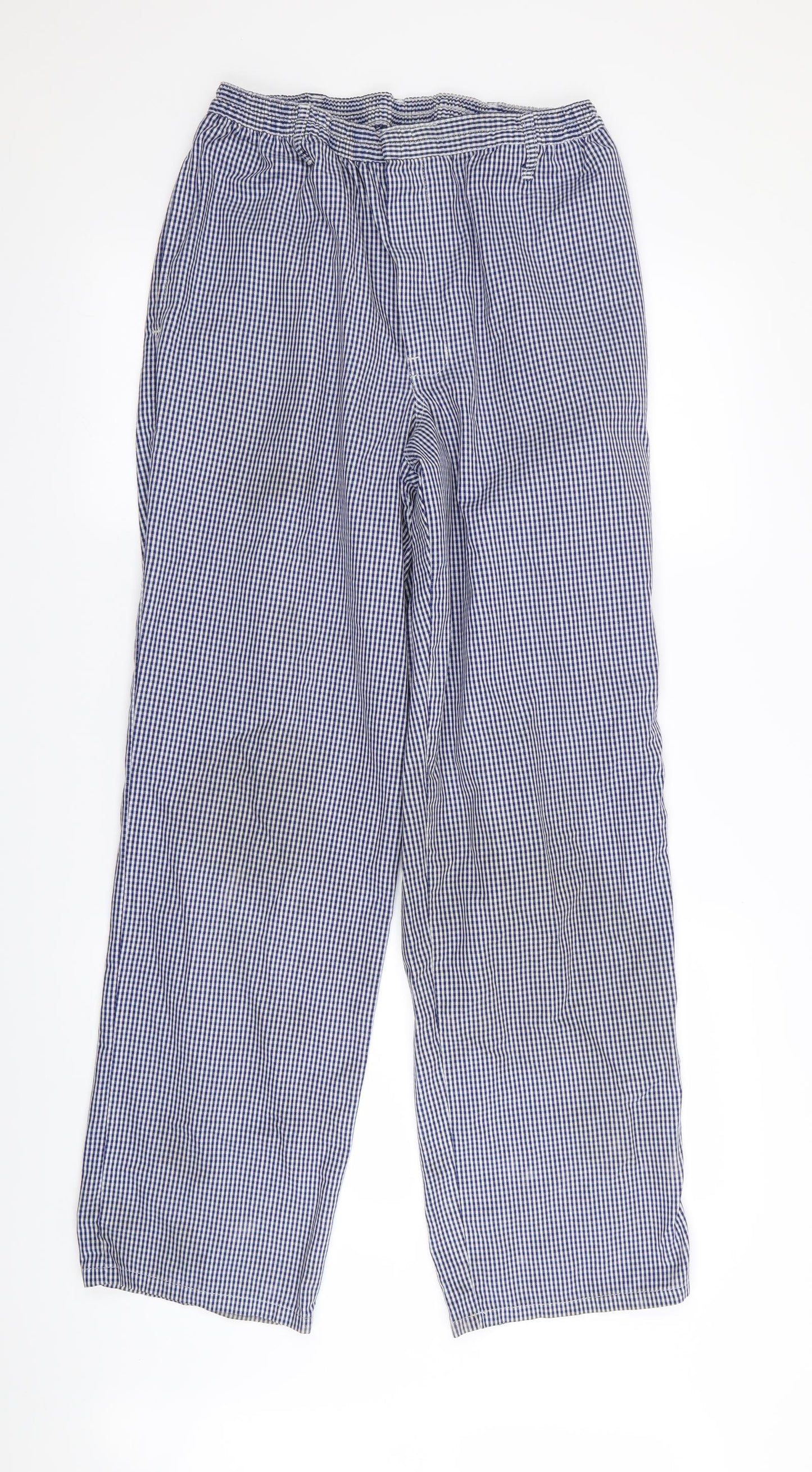 uniform brands Mens Blue Check  Trousers  Size 28 in L30 in
