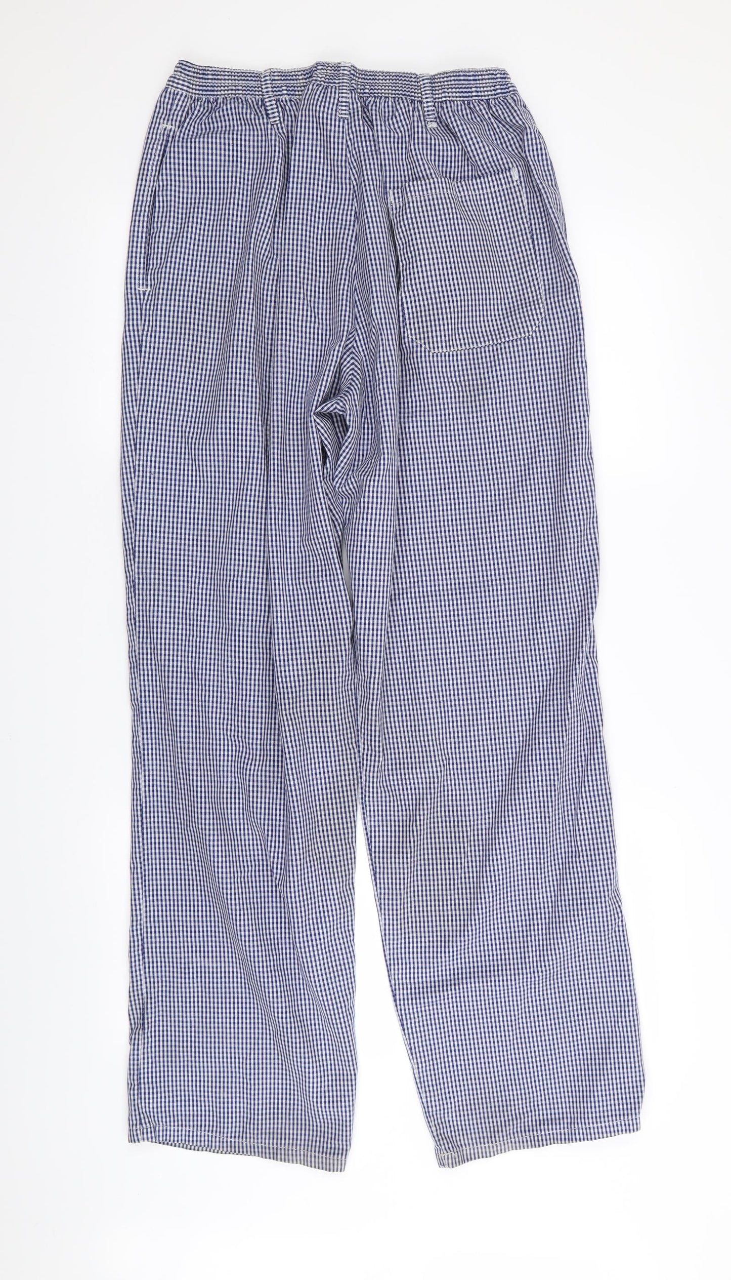uniform brands Mens Blue Check  Trousers  Size 28 in L30 in