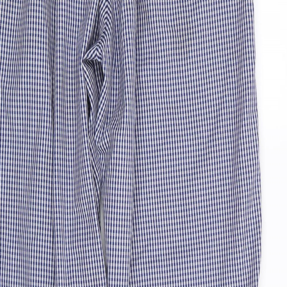 uniform brands Mens Blue Check  Trousers  Size 28 in L30 in