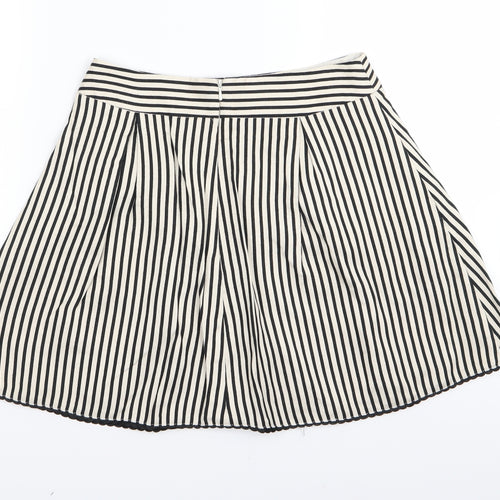Miss Selfridge Womens White Striped  Mini Skirt Size 8