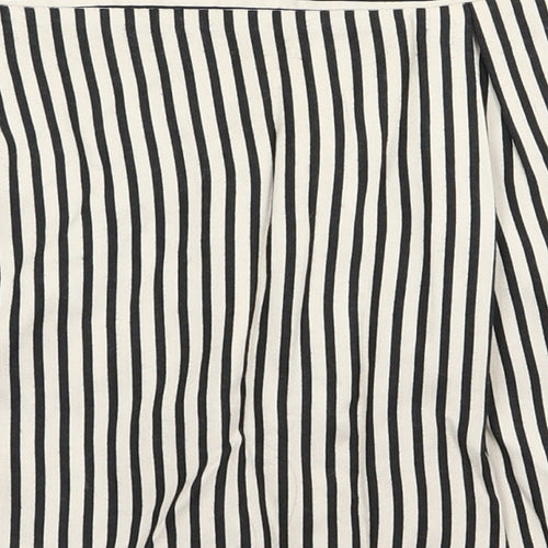 Miss Selfridge Womens White Striped  Mini Skirt Size 8