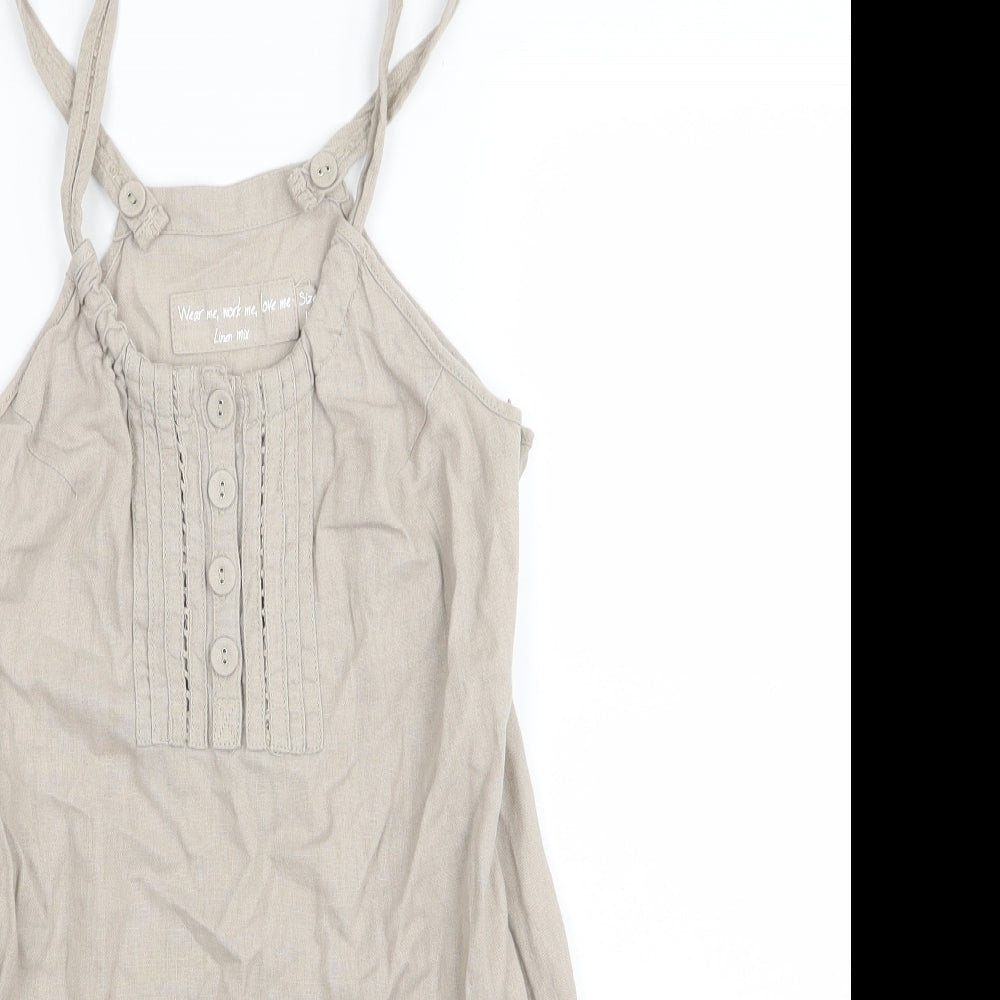 New Look Womens Beige   Playsuit One-Piece Size 10