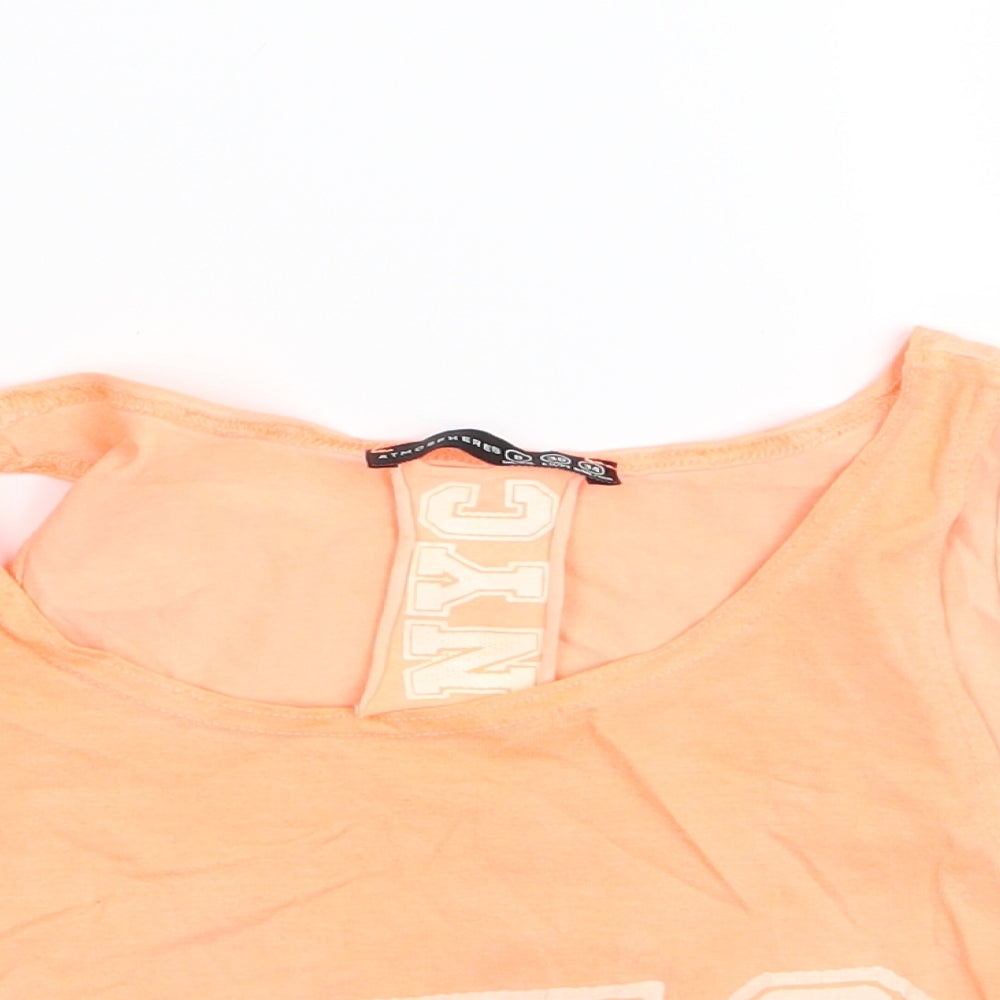 Primark Womens Orange   Basic Tank Size 8