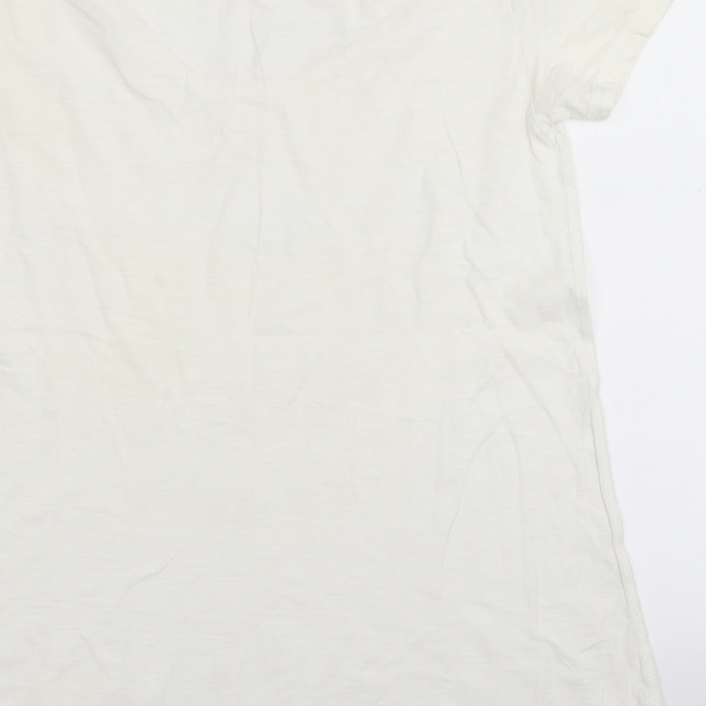 River Island Womens White   Basic T-Shirt Size 8
