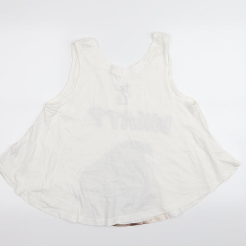 Primark Womens White   Top Pyjama Top Size 10