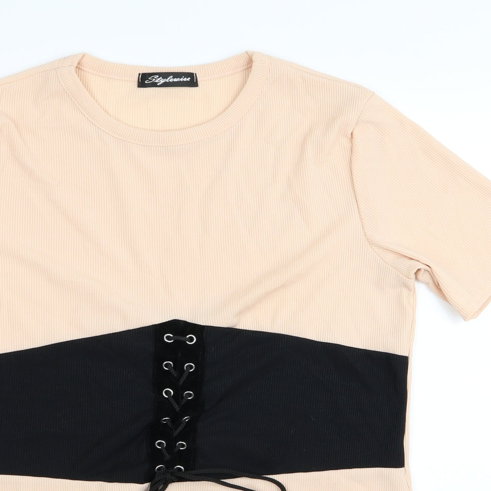 STYLEWISE Womens Pink   Basic T-Shirt Size S