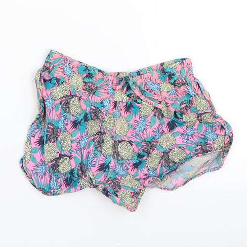 YD Girls Multicoloured Floral  Hot Pants Shorts Size 10-11 Years
