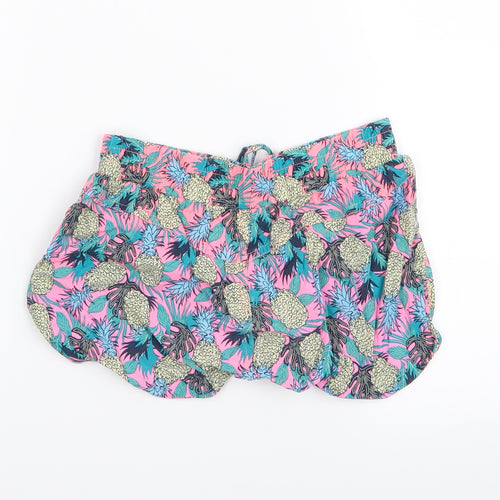 YD Girls Multicoloured Floral  Hot Pants Shorts Size 10-11 Years