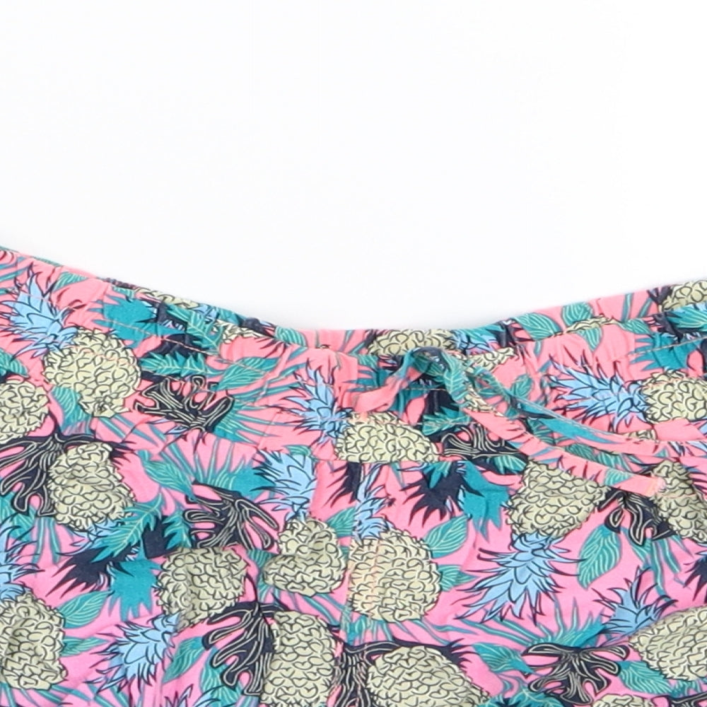 YD Girls Multicoloured Floral  Hot Pants Shorts Size 10-11 Years