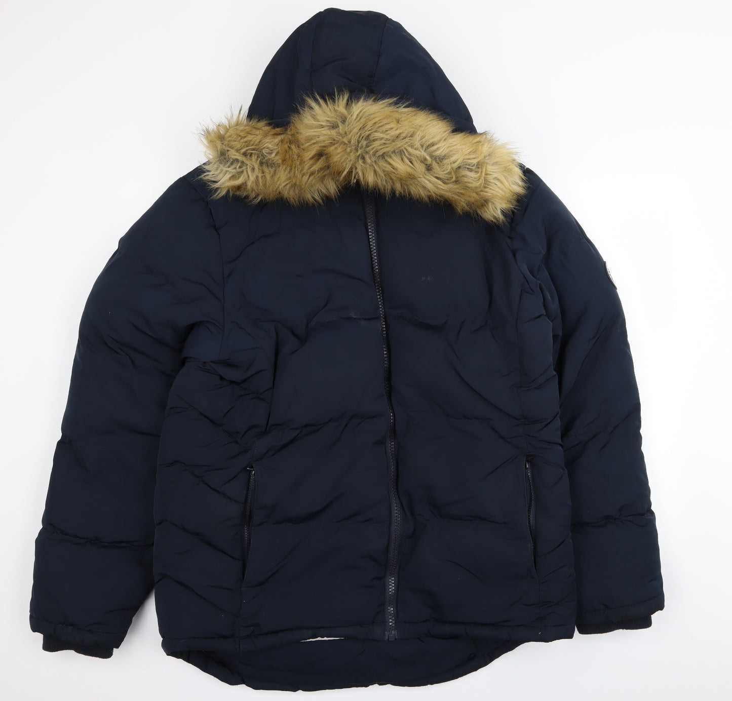 SoulCal&Co Womens Blue   Parka Coat Size 20