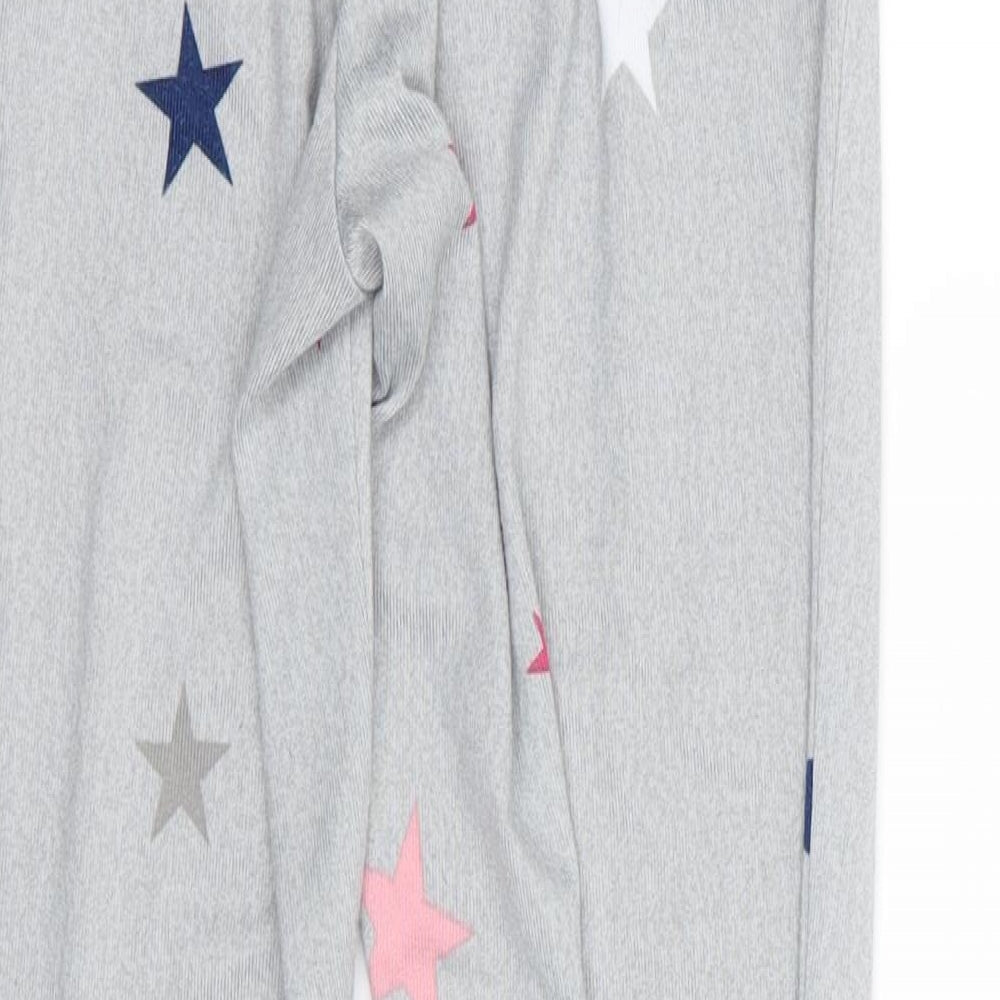 by very Womens Grey Solid  Babydoll Pyjama Pants Size 8  - size 8-10/star detail
