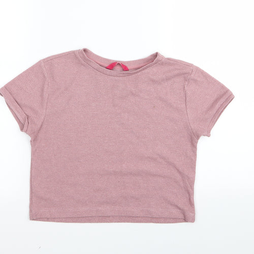YD Girls Pink   Basic T-Shirt Size 12-13 Years